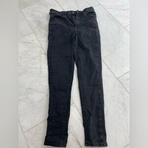 American eagle Next Level Stretch black jeans, highest rise jegging, gently worn